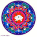 Nalepka za steklo Sunseal Lotus heart mandala Nalepka za steklo Sunseal Lotus heart mandala
