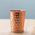 Copper glass with hammered pattern Copper glass with hammered pattern
