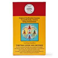 Tibetanska kadilna mešanica za čiščenje čaker Five Dhyani Buddha's - Pet Dhyani Bud, 130-140 g, škatlica