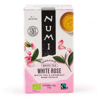 Čaj Organic Numi White Rose - Beli čaj z vrtnico, 18 čajnih vrečk