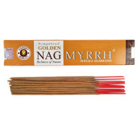 Golden Nag Myrrh Incense Sticks, 15 g