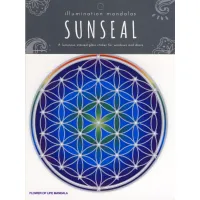 Nalepka za steklo Sunseal Flower of life mandala - Mandala roža življenja
