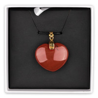 Obesek srce - rdeči jaspis