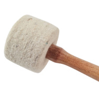 Tolkalo za tibetanske pojoče posode - bel filc