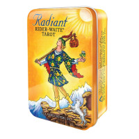 Karte Radiant Rider-Waite tarot v pločevinki