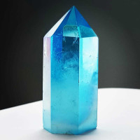 Kristal Aqua aura polirana špica