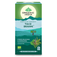 Čaj Tulsi Brahmi - sveta bazilika z brahmijem - Organic India - 25 čajnih vrečk