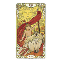 Karte Golden Art Nouveau Tarot
