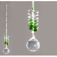 Lovilec sonca kristal Vesolje - zeleni