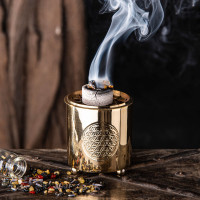 Posodica za kadila - kadilnica Roža življenja, medenina