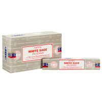 Dišeče palčke Satya White sage (beli žajbelj) 15g x 12 v škatli