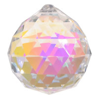 Kristalna krogla Feng šuj  - temno biserna 3 cm