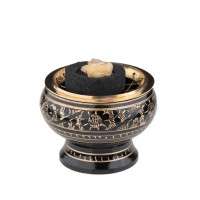 Posodica za kadila z mrežico, črno zlata 3