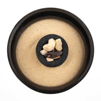 Posodica za kadila z mrežico, črno zlata - višja 2