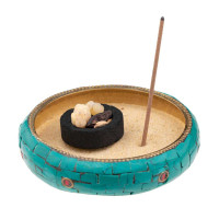 Posodica za kadila z mrežico Mozaik, nizka