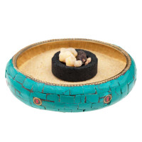 Posodica za kadila z mrežico Mozaik, nizka