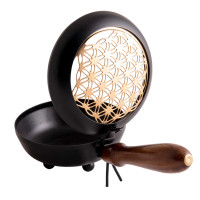 Posodica za kadilo - kadilnica z ročajem Roža življenja, železna