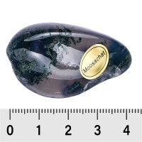 Ročni kamen mahovni ahat - večji