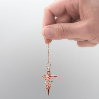 Radiestezijsko nihalo špirala, pobakreno