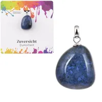 Dumortierite pendant, silver - Trust