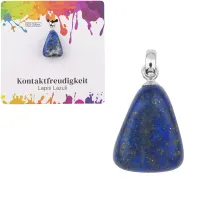 Lapis lazuli pendant, silver - Sociability