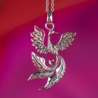 Obesek feniks - srebro