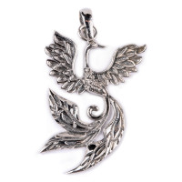 Phoenix pendant - silver