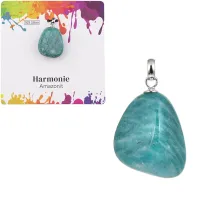 Amazonite pendant, silver - Harmony