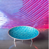 Podstavek za dišeče stožce in kadila Roža življenja - turkizen