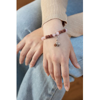 Meditacijska zapestnica - sumaran z roževcem in rudrakš zrni (Love)