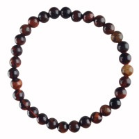 Bracelet red tiger&#039;s eye AA quality 6 mm