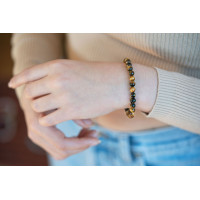 Zapestnica tigrovo oko 6 mm