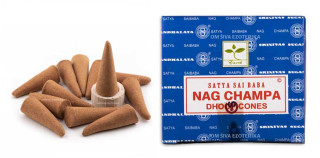 Satya Sai Baba Nag Champa Incense Cones