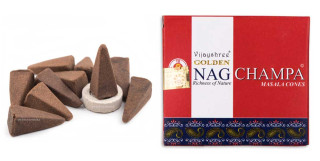 Incense cones Golden Nag Champa