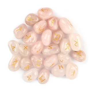 Rune iz roževca z zlatimi simboli