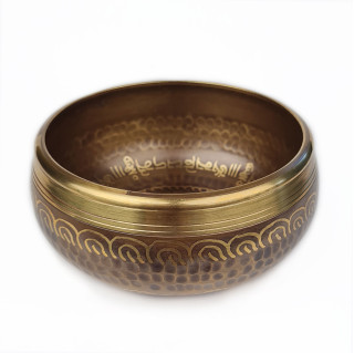 Tibetan singing bowl with mantra