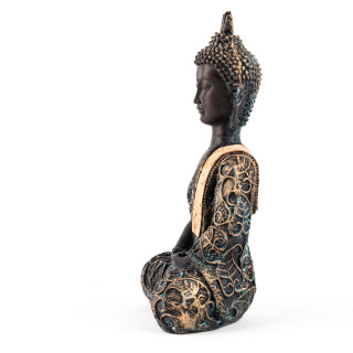 Kip Buda v meditaciji, antika finiš, tajski 14 cm