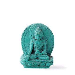 Kipec Buda - turkiz, miniatura 4 cm