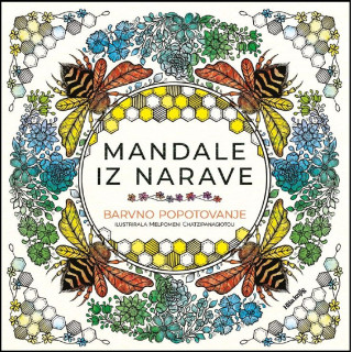 Pobarvanka za odrasle Mandale iz narave, ilustratorka Melpomeni Chatzipanagiotou