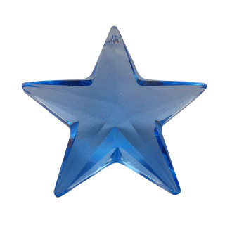 Kristal Swarovski zvezdica, modra - obesek