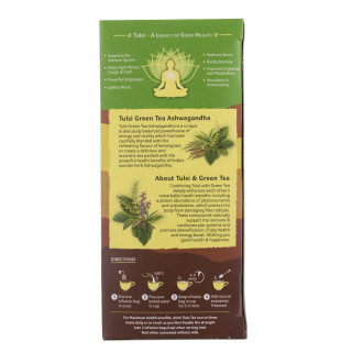 Čaj Tulsi Green Tea Ashwagandha - Tulsi z zelenim lajem in ašvagandho - čajne vrečke
