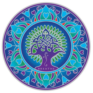 Nalepka za steklo Sunseal Earth mandala - Mandala Zemlja