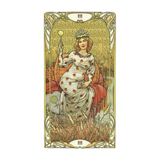 Karte Golden Art Nouveau Tarot
