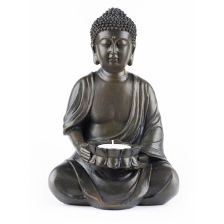 Kip Buda s svečko, temen 23 cm