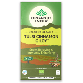 Čaj Tulsi Cinnamon Giloy -  Tulsi  cimet guduči 25 čajnih vrečk