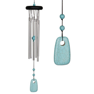 Vetrni zvon Woodstock Chakra chimes - Turquoise - Turkiz CCT