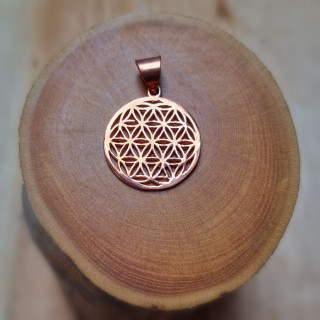 Obesek Roža življenja, bakrena barva