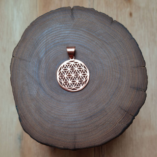 Obesek Roža življenja, bakrena barva