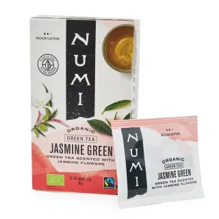 čaj numi organic jasmine green ekološki zeleni čaj z jasminom , čajne vrečke