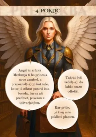 Angeli prerokbe - karte, Poklic
